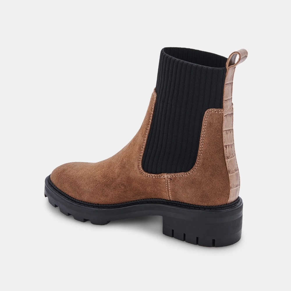 DOLCE VITA DARK BROWN SUEDE BOOTS